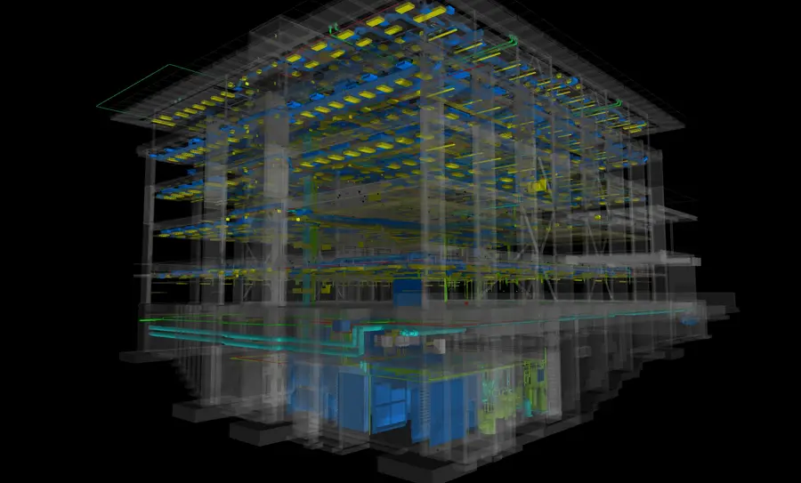 Full building isometric BIM coordination model